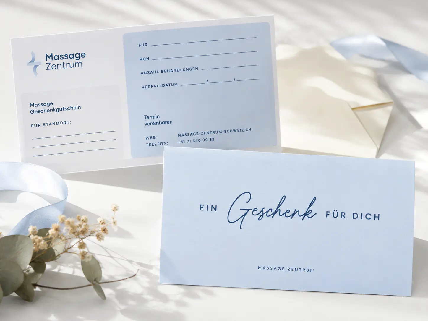 Massage-Gutschein für eine Behandlung im Massage Zentrum Dietlikon